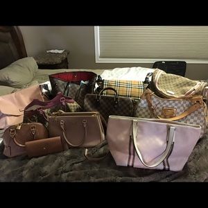 Authentic louis vuitton, Gucci, and Prada purses